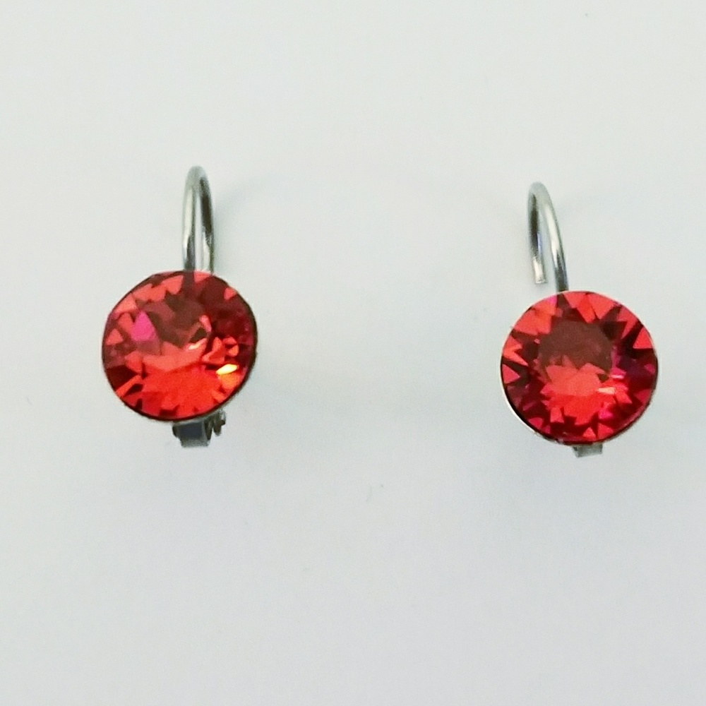Gypsy BOHO Swarovski Element Red Crystal  earrings